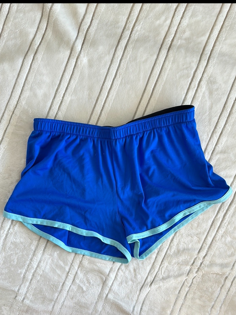 Under Armour Royal Blue Athletic Shorts with Aqua Trim